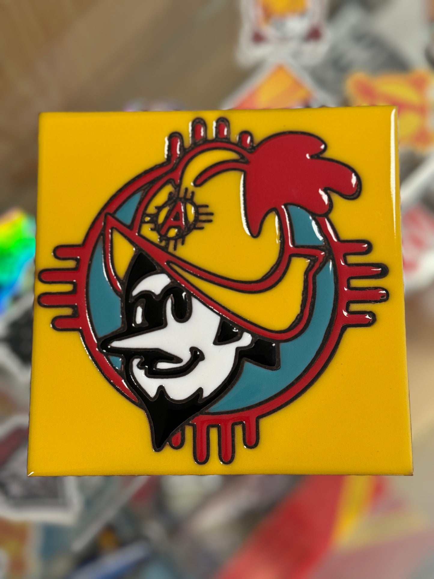 Albuquerque Dukes Hand Painted Tile - 6"x 6"