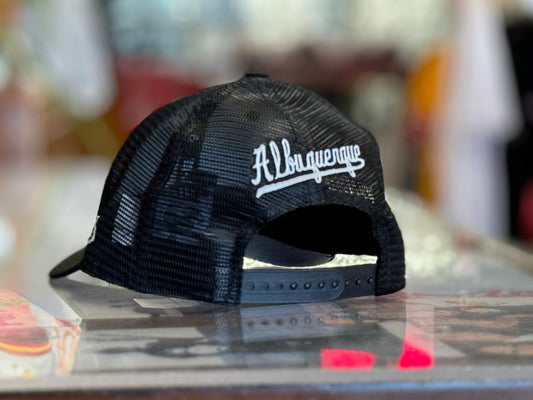 Albuquerque Dukes New Era 950 Low Profile Black, B/W Zia Dukes Mesh Snapback