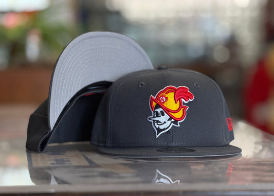 Albuquerque Dukes New Era 5950 Graphite Gray Dukes