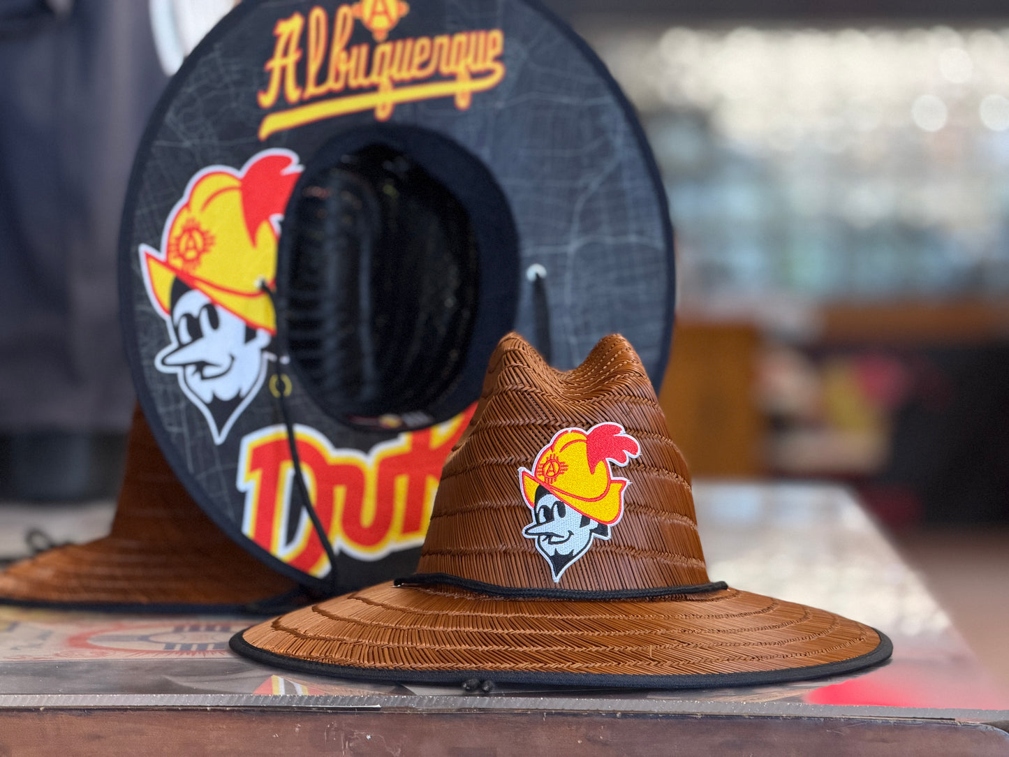 Albuquerque Dukes Straw Sun Hat