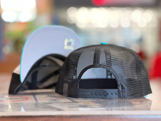 UNM 950 Snapback Turquoise 1970's Lobo Black Mesh back