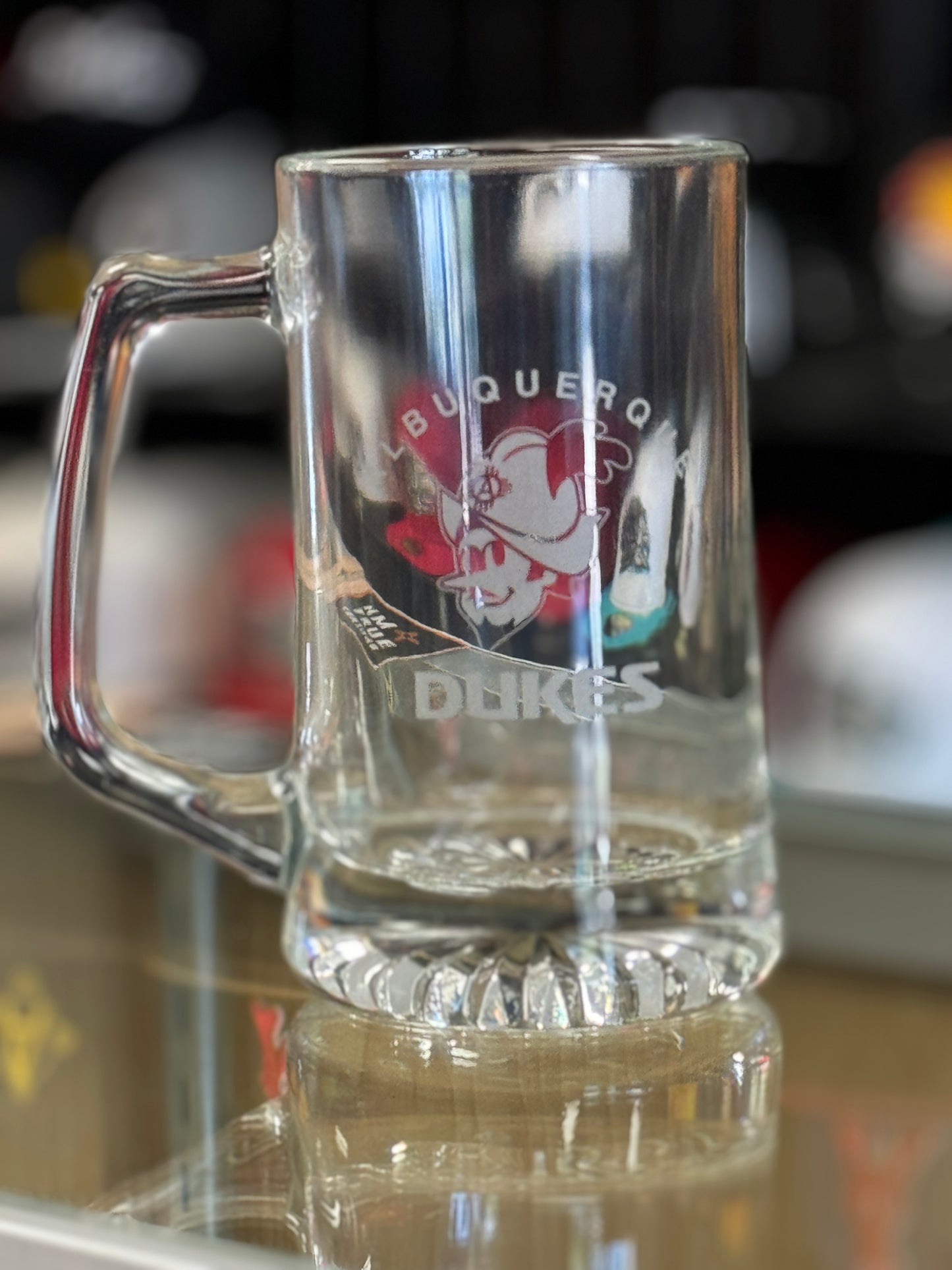 Albuquerque Dukes Glass Mug - Dukes