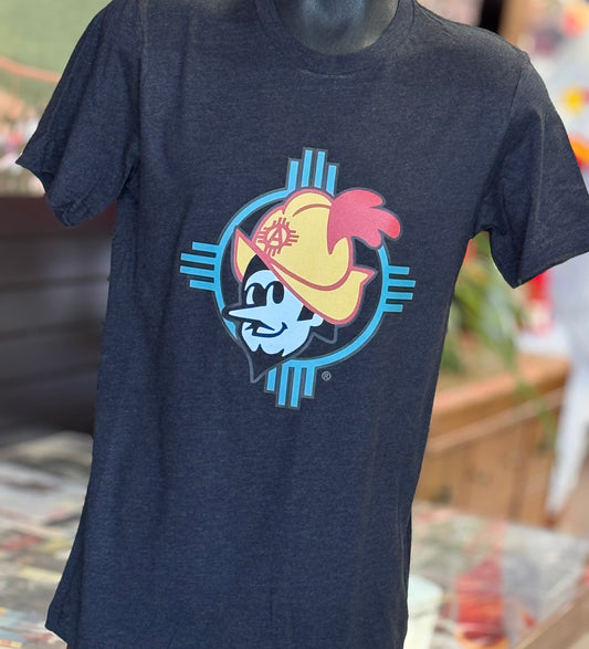 Albuquerque Dukes Dark Heather Turquoise Zia Dukes T-Shirt