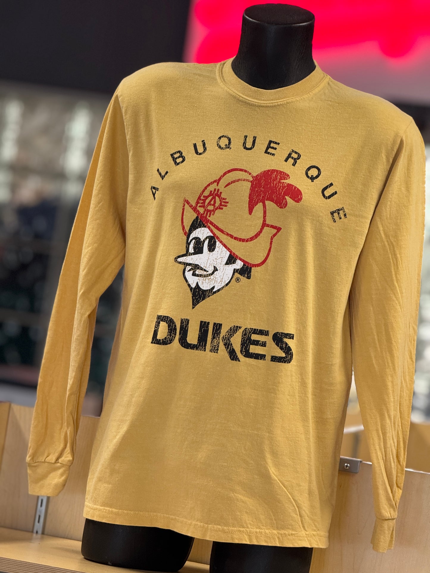 Albuquerque Dukes Gold Long Sleeve T-Shirt