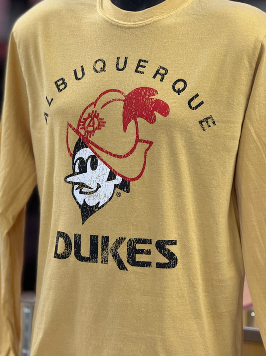 Albuquerque Dukes Gold Long Sleeve T-Shirt