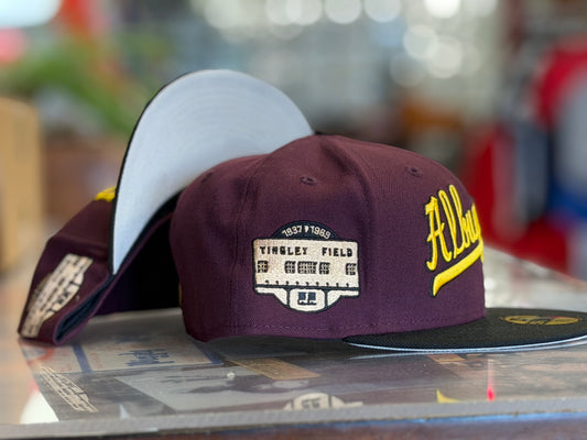 Albuquerque Dukes New Era 5950 Maroon ALBUQUERQUE Script