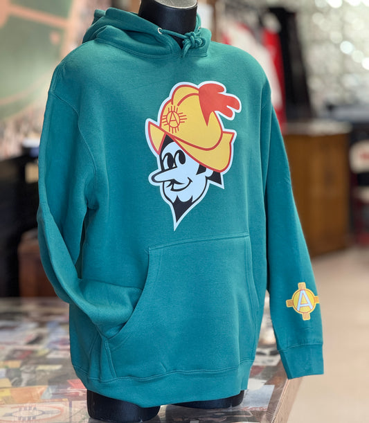 Albuquerque Dukes Turquoise Hoodie Color Dukes