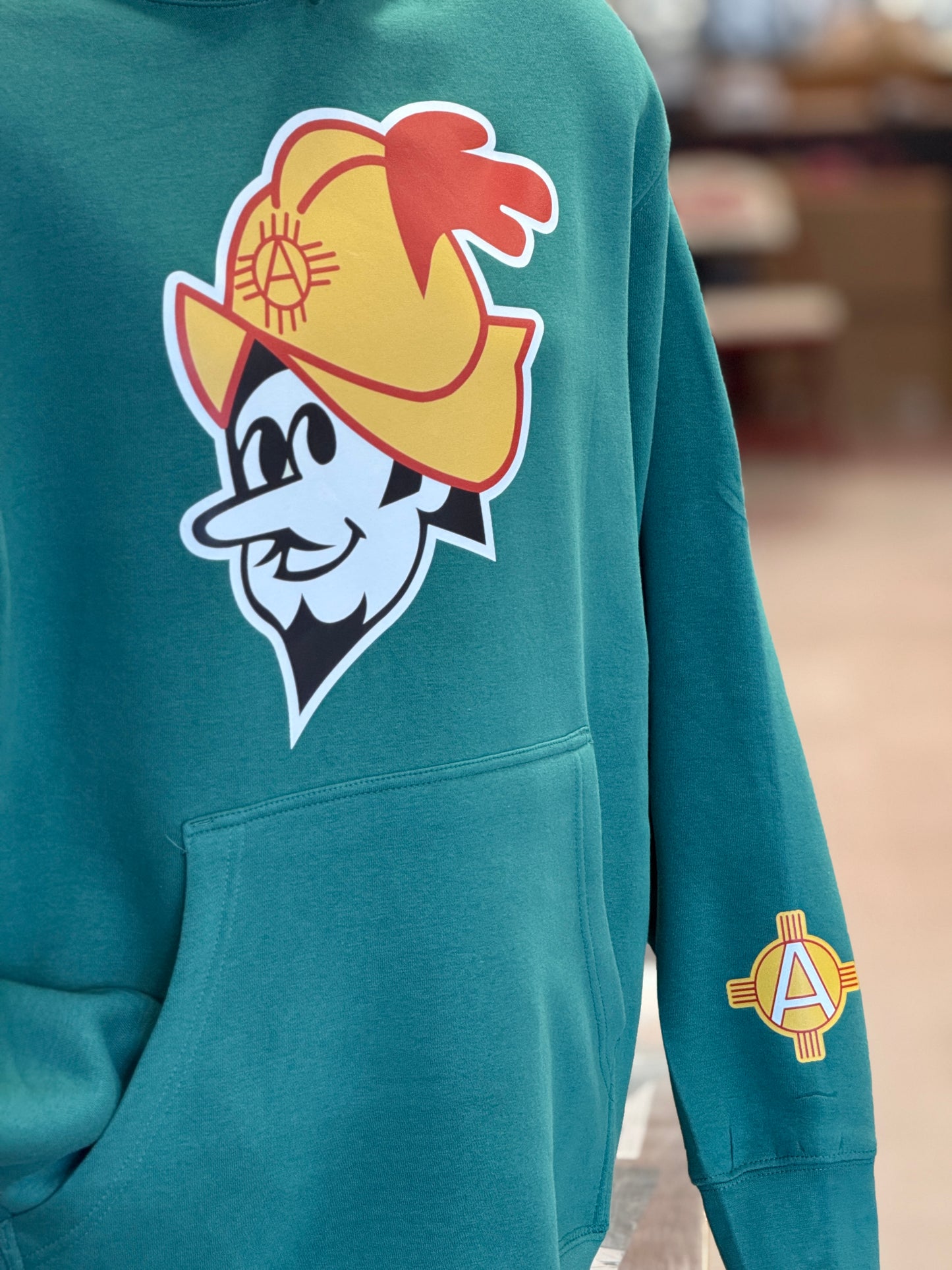 Albuquerque Dukes Turquoise Hoodie Color Dukes