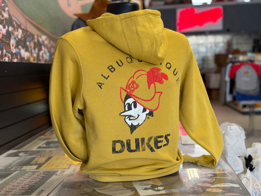 Albuquerque Dukes Hoodie Gold Traditional Dukes
