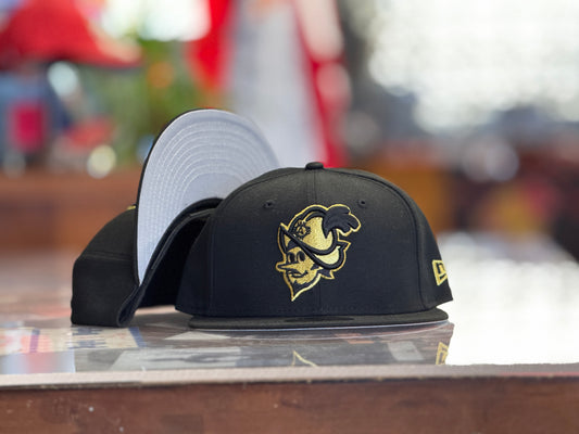 Albuquerque Dukes Black New Era 5950 Black and Gold Dukes