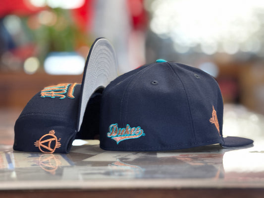 Albuquerque Dukes 5950 New Era Turquoise Script ALBUQUERQUE