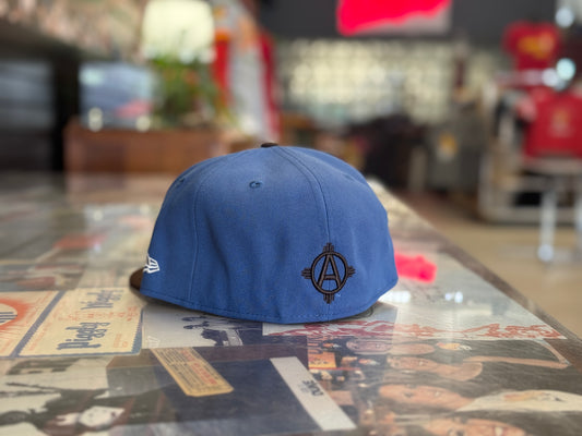 Albuquerque Dukes New Era 5950 Indigo Blue DUKES - Tingley Field Patch