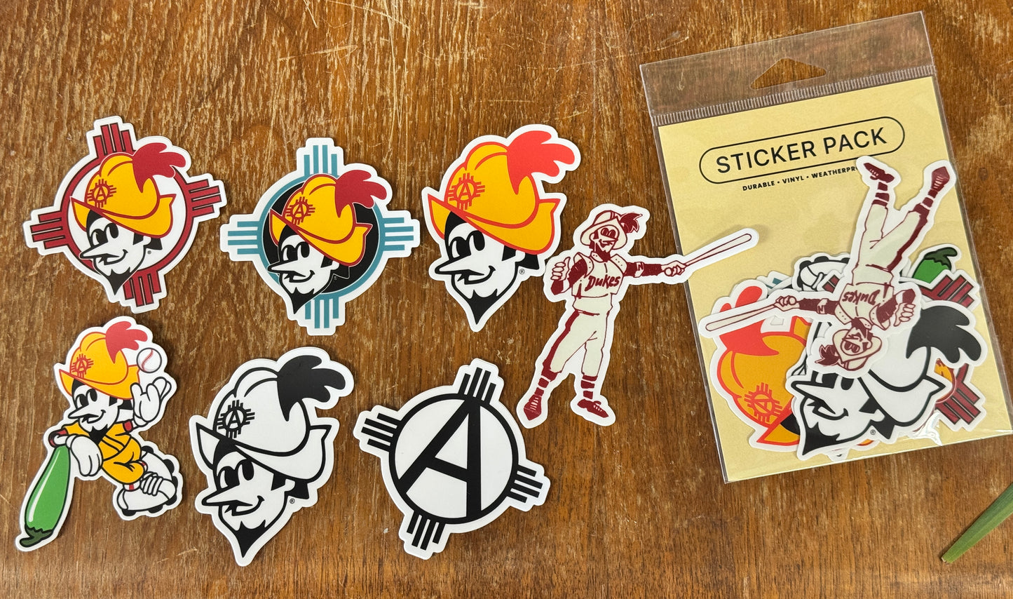Albuquerque Dukes Stickers
