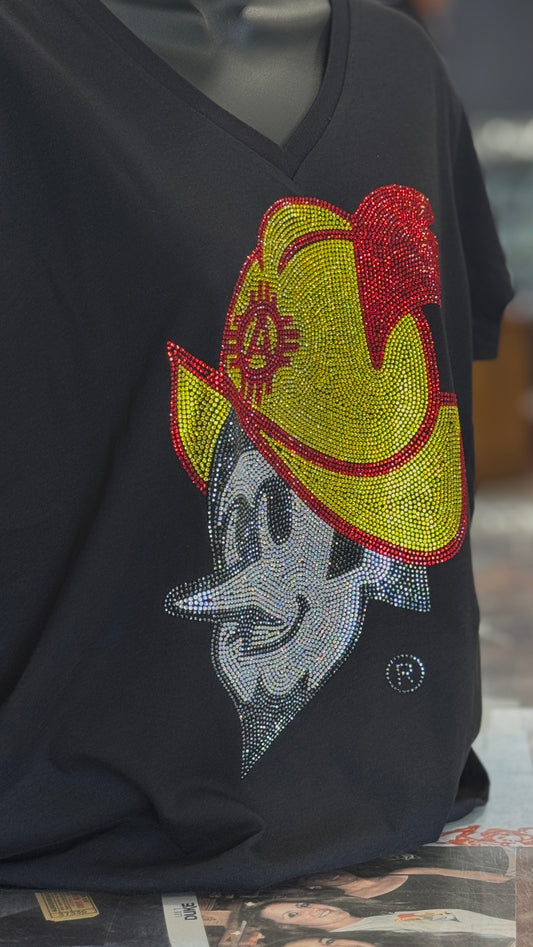 Albuquerque Dukes Black Rhinestone Dukes T-shirt