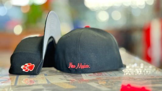 UNM Lobos New Era 5950 Black Lobo Louie
