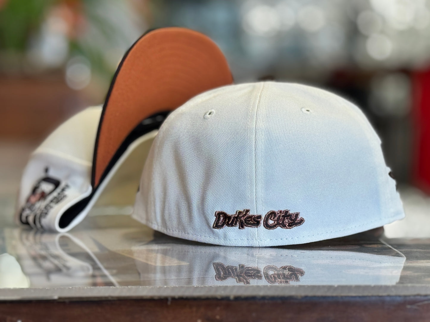 Albuquerque Dukes New Era 5950 Cream Copper Dukes City