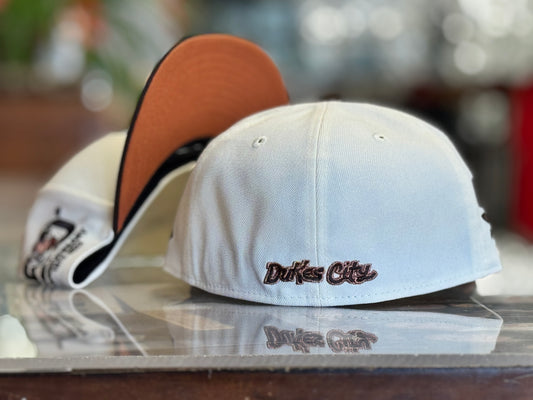 Albuquerque Dukes New Era 5950 Cream Copper Dukes City