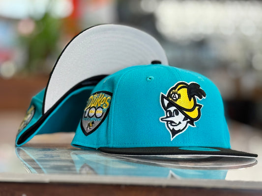 Albuquerque Dukes New Era 5950 Turquoise 100 Year Patch Dukes
