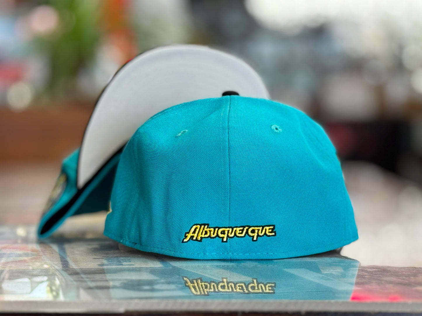Albuquerque Dukes New Era 5950 Turquoise 100 Year Patch Dukes