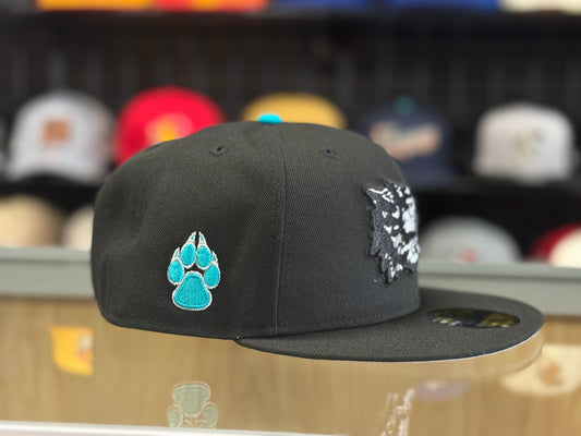 UNM Lobos New Era 5950 Lobo Up Black 1970s Lobo