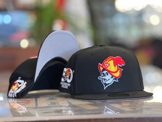 Albuquerque Dukes New Era Fitted 50 Yr. Anniversary logo Black