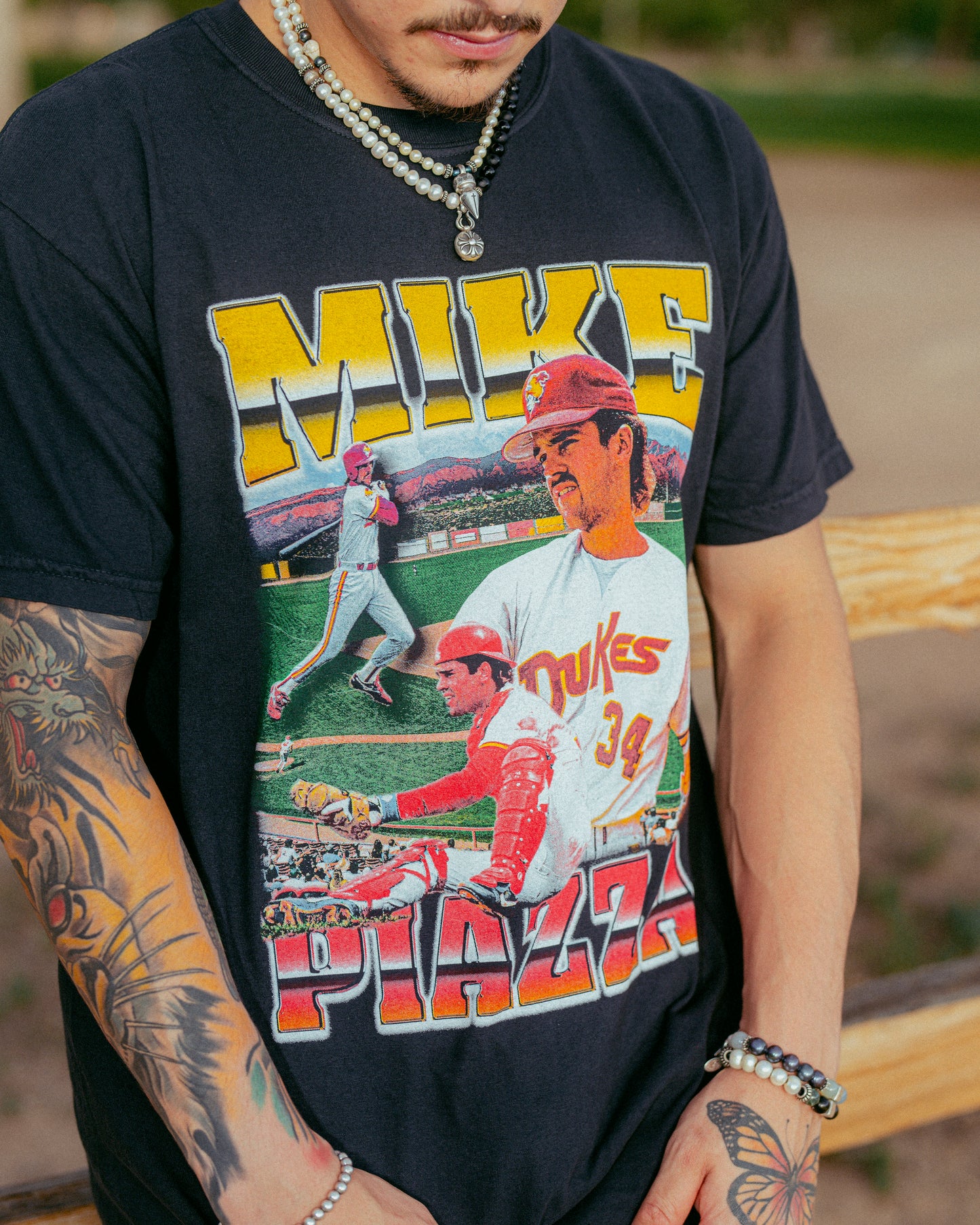 Albuquerque Dukes Limited Mike Piazza Retro t-Shirt