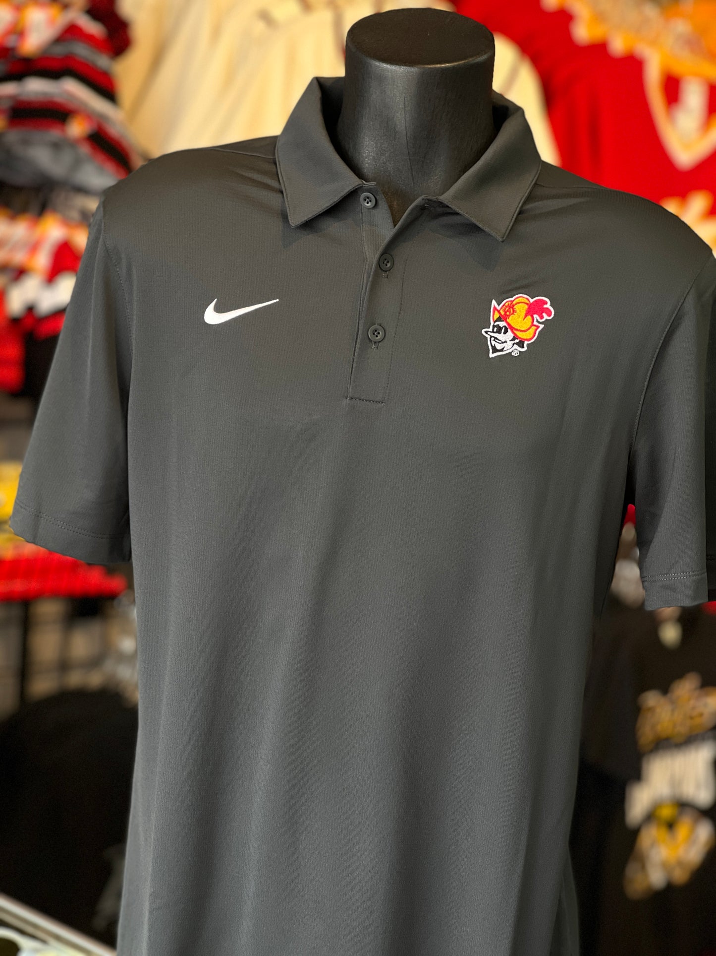Albuquerque Dukes Gray Nike Polo