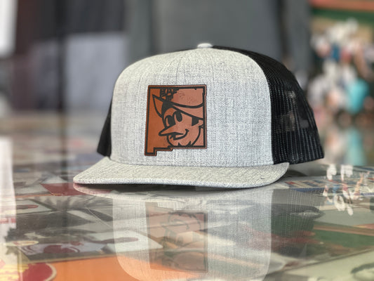 Albuquerque Dukes Heather Trucker w/ NM Dukes Leather Patch