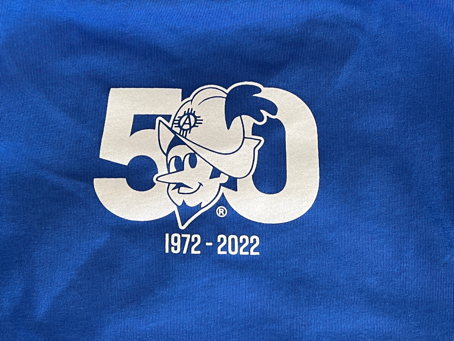 Albuquerque Dukes 50 Yr. Anniversary Blue T-Shirt White Dukes