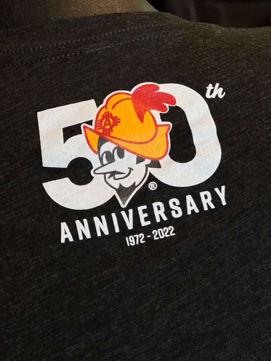 Albuquerque Dukes 50 yr. Anniversary Youth Heather Black T-Shirt
