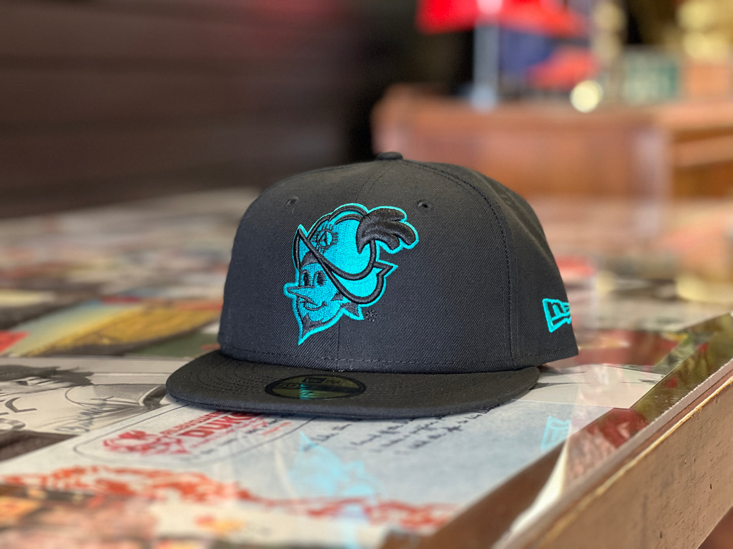 Albuquerque Dukes New Era 5950 Turquoise Dukes