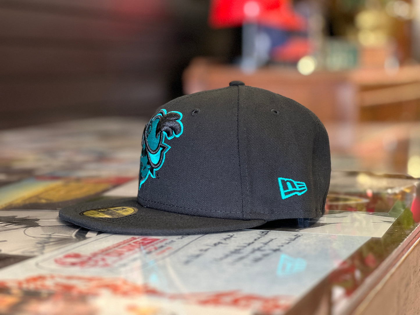 Albuquerque Dukes New Era 5950 Turquoise Dukes