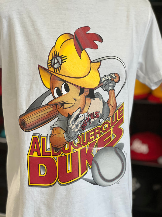 Albuquerque Dukes White Youth T-shirt Retro 1997 Dukes
