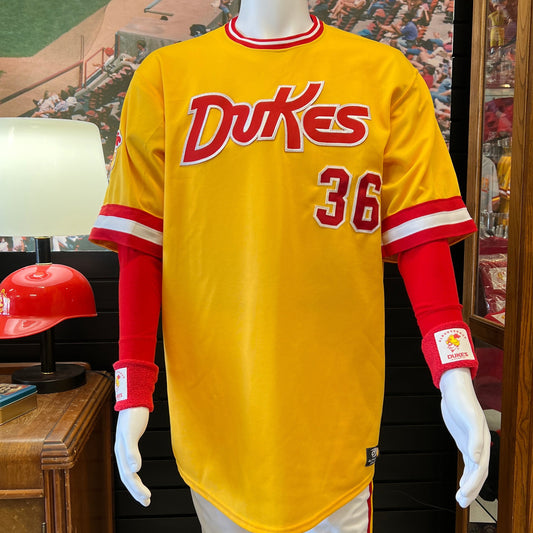 On-Field Gold Dukes Jersey, Numbered