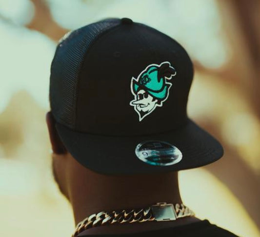 Albuquerque Dukes New Era 950 Snapback Black with Turquoise White Dukes